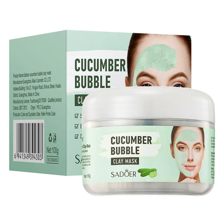 100g Peach Deep Cleansing Bubble Clay Facial Mask Remove Blackheads Oil Control Moisturizing Face Smooth Korean Skin Mud Masks