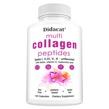 Multi Collagen Peptides Softgel - Type I, II, III, V, X for Women & Men, Supports Skin Hair Nail & Joint Health