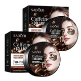 60/120pcs SADOER Caffeine Crystal Collagen Eye Mask: Moisturizing Eye Patches for Eye Care Ant -Aging Anti Wrinkles Skin Care
