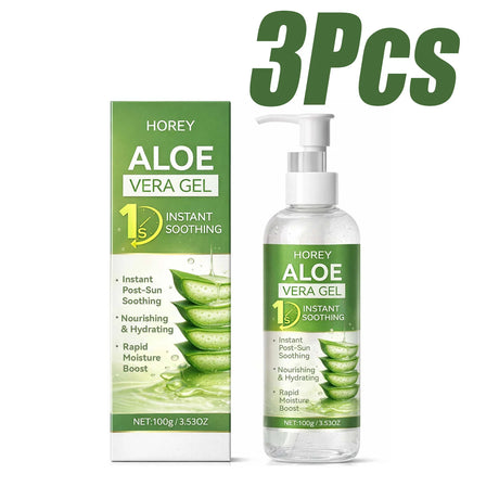 Aloe Vera Gel Instant Soothing After-Sun Moisturizing Hydrating For Face & Body Refreshing Hydrates Dry Skin with Aloe Water