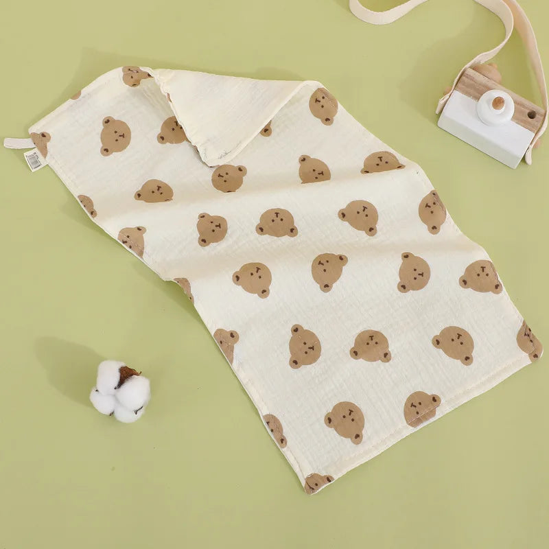 25x50cm Baby Six-layer Pure Cotton Gauze Small Towel Face Towel Square Towel Mouth Towel Baby Washcloth