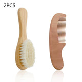 Baby Hair Brush & Comb Set Children Hair Brush Soft Nylon Bristle Cradle Caps Hair Brush for Toddler Infant  Massage