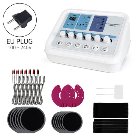 Microcurrent Muscle Stimulator EMS Tens Body Shaping Massage Breast Enhancement Neck Shoulder Back Arm Leg Massage Machine