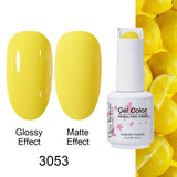 Clou Beaute Gel Nail Polish Neon Brown Royal Blue Red Green Pastal Nude Nail Art Varnishes Gel Lacquer Top Coat UV Gel Nail