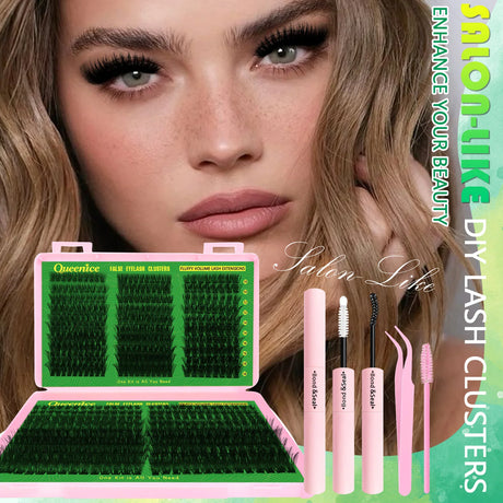 600pcs DIY Eyelash Clusters Kit - 60D 80D 100D 150D, 10-18mm Length Mix | Thick Natural Reusable False Lashes for Doll