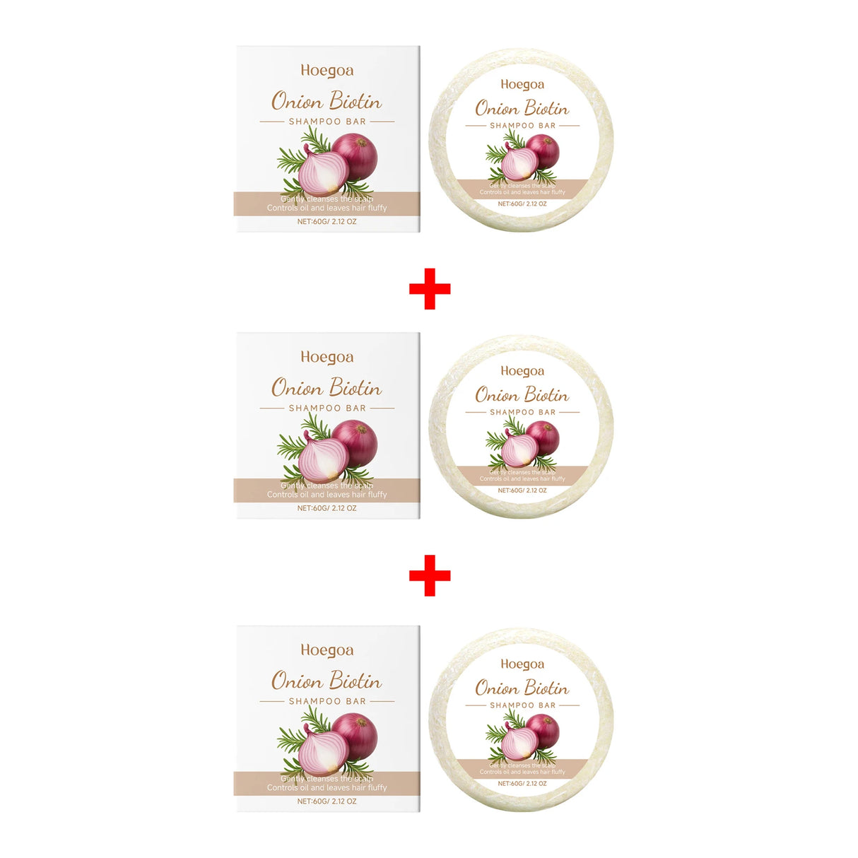 Onion Biotin Shampoo Soap Rosemary Gentle Cleansing Nourish Scalp Hair Growth Anti Loss Moisturizing Smooth For All Hair Types