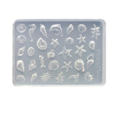 Ocean Themed Silicone Nail Art Mold Baroque Pearl Love Summer Beach Shell Conch Starfish Pattern 3D Carving Template Mold