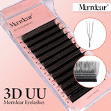 Merrdear C/D U-Shaped 2D/3D/4D/5D/6D Mix 8-15MM False Eyelashes Professional Handmade Natural Volume Lashes Supplies