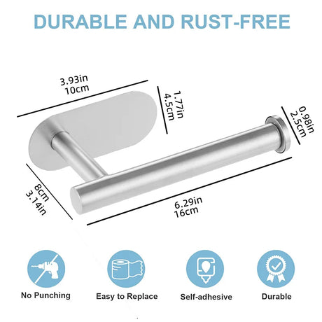 SARIHOSY Stainless Steel Toilet Paper Holder Bathroom Accessories Paper Roll Shelf Towel Rack