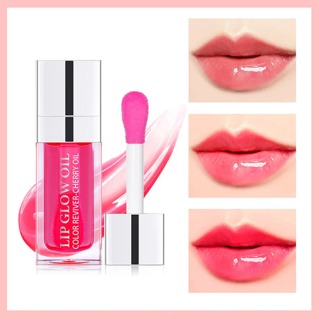 3pcs Moisturizing Plumping Lip Glow Oil Tinted Lip Plumper Serum Reduce Lip Lines Lip Coat Primer For Lipstick Daily Party Gift Lip Care Makeup