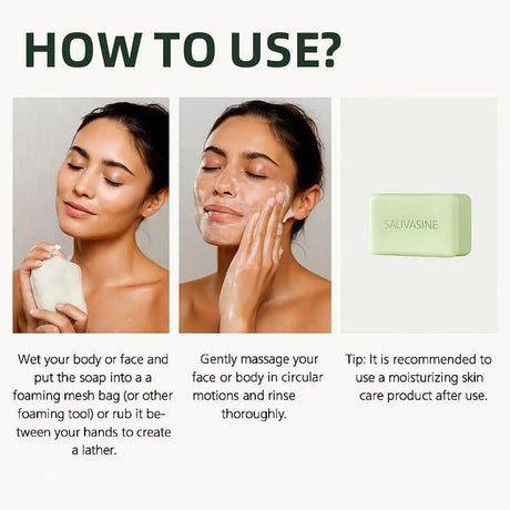 100G Tea Tree Oil Soap Bar for Men & Women, Deep Cleansing, Soothing for Dry Skin, Body Odor Care, Exfoliates & Firms Skin Care
