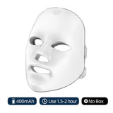Wireless LED Mask 7 Color LED Face Mask Photon Skin Firming Anti Aging Rejuvenation Beauty Mask Machine