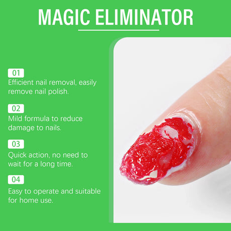 8/10ml Magic Remover Nail Gel Fast Unloading Nail Polish Harmless To Nails Reducing Dryness & Cracking Mild And Non Irritating