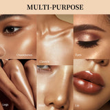 Face Highlighter Powder Instant Silky Skin Glow Long Lasting Waterproof Baked Shimmer Illuminator Makeup Contouring Glitter