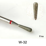 Diamond Ceramic Nail Drill Bits Milling Cutter For Manicure Left Right Rotary Cuticle Files Buffer DIY Nails Accessories Tools