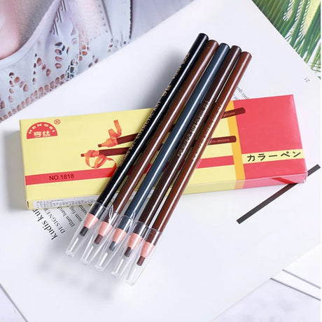 2pcs Waterproof Long Lasting Eyebrow Pencil for Eyebrow Permanent Makeup Tattoo Stereotypes Pen Eyebrow Enhancer