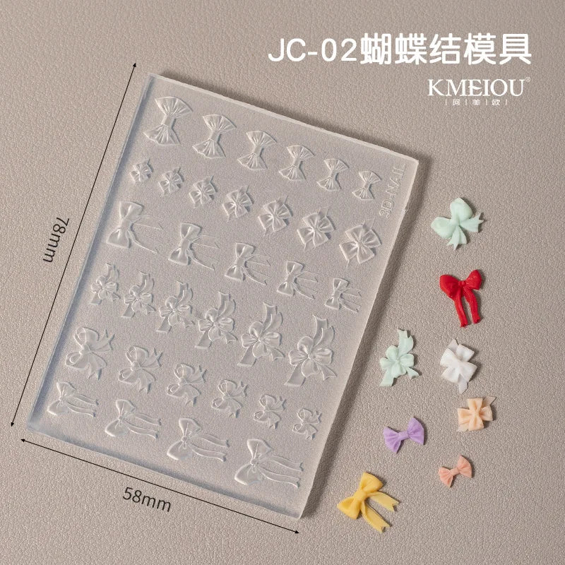1pc Butterfly Sweater Snowflake 3D Acrylic Mold  Photo Frame  Silicone  Nail Art   Nails DIY  Nail Art Templates Nails  Mold