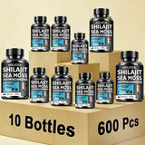 Premium Sea Moss Shilajit Ashwagandha Herbal Capsules, Boost Energy, Immune Support, Enhance Vitality & Overall Wellness