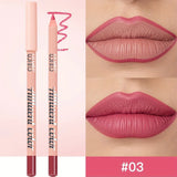8 Colors Waterproof Lip Liner Pencil Long Lasting Sexy Dark Red Pink Matte Lipstick Pencil Natural Lipliner Pen Red Contour Tint