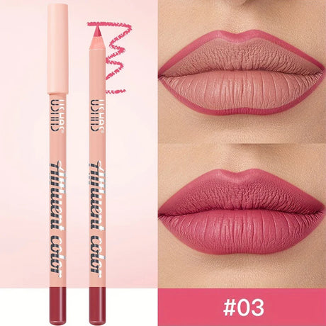 8 Colors Waterproof Lip Liner Pencil Long Lasting Sexy Dark Red Pink Matte Lipstick Pencil Natural Lipliner Pen Red Contour Tint