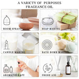 MAYJAM 4 Bottles Essential Oils Jasmine Lavender Eucalyptus Vanilla Sandalwood Frankincense Sweet Orange Patchouli Juniper Oil