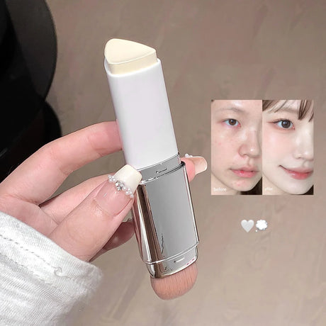 2-in-1 Color-Changing Foundation Stick Liquid Lightweight Moisturizing Brightening Foundation Color Changing For All Skin Types