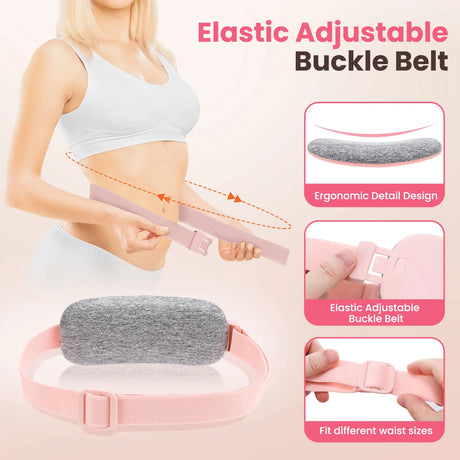 Electric Vibration Abdominal Massager 5 Levels Heating Pad For Menstrual Period Cramps Relief Waist Belly Warm Palace Belt