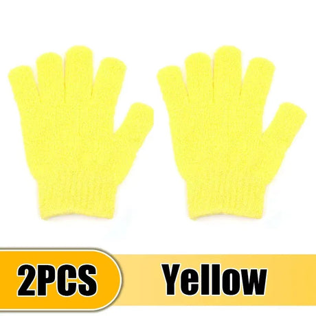 1/2Pcs Five Fingers Bath Gloves Peeling Exfoliating Household Shower Towel Scrub Body Wash Elastic Wipe Back Body Cleaning Tools