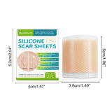 1 Roll Silicone Scar Sheets , 4cmX150cm Self-Adhesive Scar Cover Tape Reusable and Effective Skin Care Strips