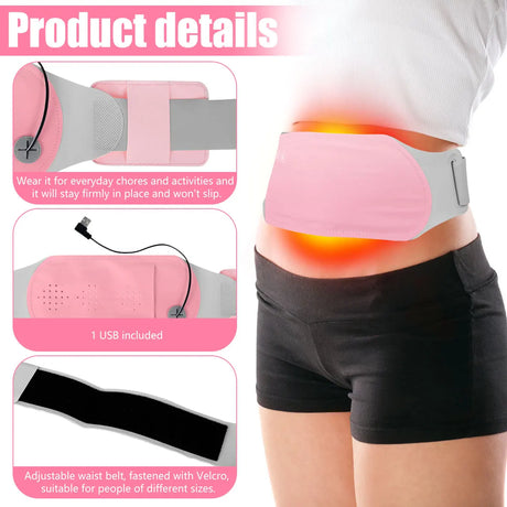 Heating Pad for Period Cramps Portable Cordless Heating Pad for Menstrual Cramps Pain Relief Heating Abdomen Warmer Xmas Gifts