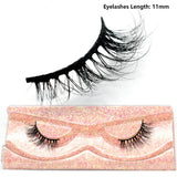 Half Lashes Short Mink Eyelashes Fluffy Soft False Eyelashes Wispy Cross Strip Eye Lashes Natural Mink Eyelash Extension Makeup