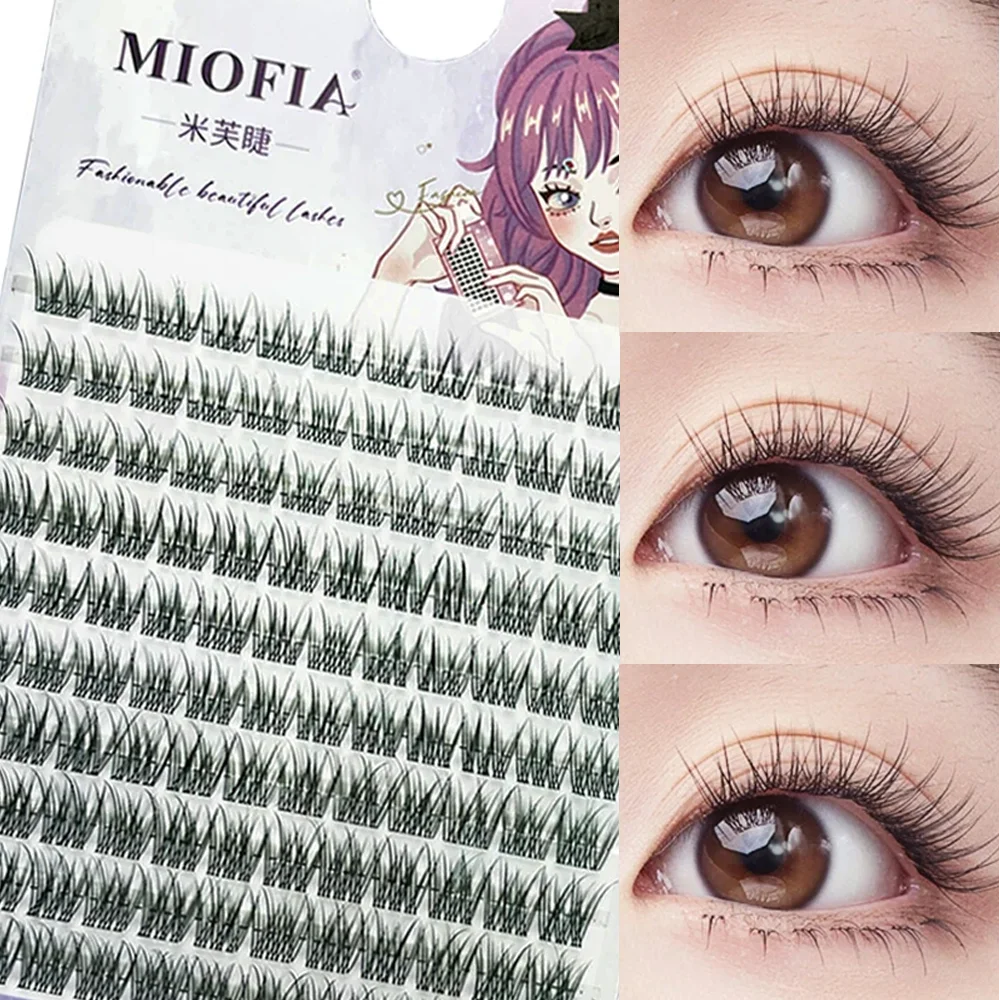 1/box 90 clusters idol False Eyelashes Black Natural Manga Lashes Anime Eyelashes Large Capacity Lashes Extension Chinese Makeup
