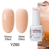 Clou Beaute Gel Nail Polish Neon Brown Royal Blue Red Green Pastal Nude Nail Art Varnishes Gel Lacquer Top Coat UV Gel Nail