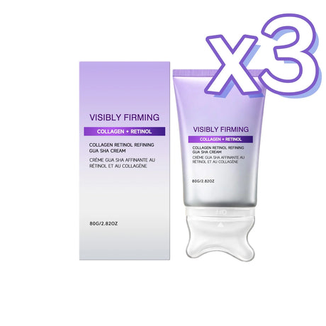 Instant Lifting Face Cream Sculpting Contour Gua Sha Cream Retinol Collagen Lift Sagging Skin Face Cheek Neck Scraping Therapy