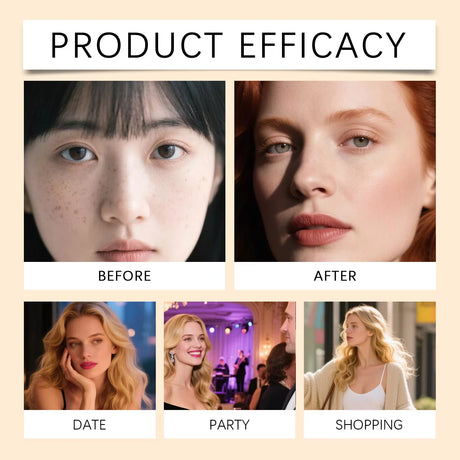 Korean Anti-Aging Microcrystalline Essence Kit with Facial Roller Tool 4*5ML Skin Renewal Facial Skincare