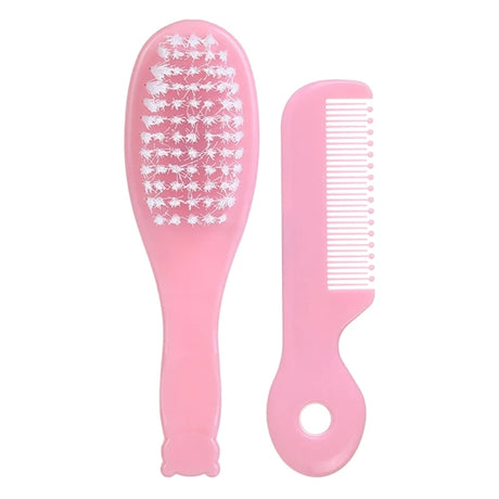 Baby Hair Brush & Comb Set Children Hair Brush Soft Nylon Bristle Cradle Caps Hair Brush for Toddler Infant  Massage