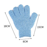 1/2Pcs Five Fingers Bath Gloves Peeling Exfoliating Household Shower Towel Scrub Body Wash Elastic Wipe Back Body Cleaning Tools