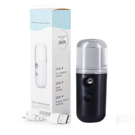 Nano Facial Mister Sprayer Portable Face Nano Mister for Eyelash USB Handy Skin Care Machine for Face Hydrating, Daily Makeup