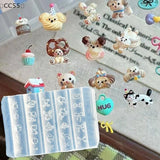 〔CC55〕3D Fruit Silicone Nail Mold Sweet Flower Petals Fairy Nails Templates DIY Nail Art Decor Manicure Template For Nail Charms