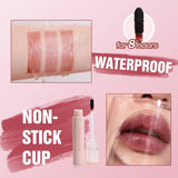 Peel Off Lip Stain Reveal Long Lasting Waterproof Matte Lip Contour Tint Transfer Proof Non-stick Cup Plump Look Lip Gloss
