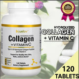 bcuelov Hydrolyzed Collagen Peptides - Nutritional Supplement for Healthy Hair, Skin and Nails