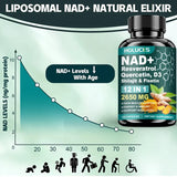 NAD Supplements, Enhances Cellular Vitality, Promotes Cell Repair, Anti-Aging, Boosts Energy and Focus