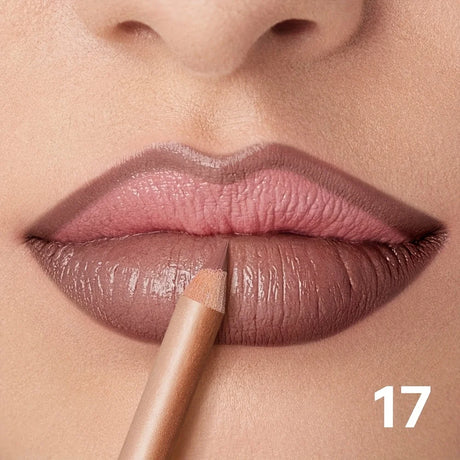 Matte Lip Liner Pencil Nude, Long-Lasting Waterproof, Smudge-Proof, Precise Outline, Smooth Creamy Formula