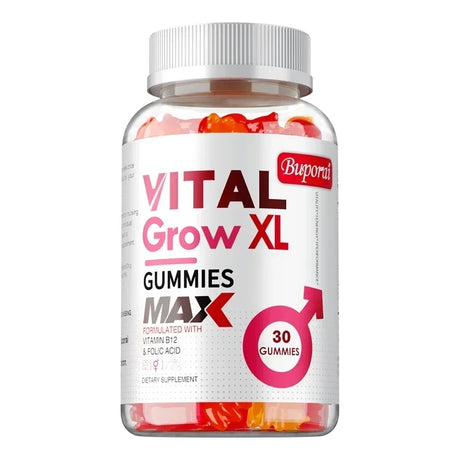 Vital Grow XL Male Gummies - Improve Energy, Endurance, Enhance Male Vitality and Energy, Promote Muscle Growth and Recovery