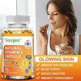 Vitamin E Capsules Helps Blood Birculation and Antioxidant & Brightens Skin Tone Daily Vitamin Supplement Beauty Health