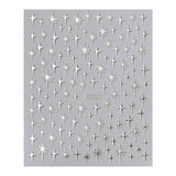 Metal Laser Holographic Star Nail Stickers, Disposable Self-Adhesive Resin Nail Decals for Women, Art Decor Accessories