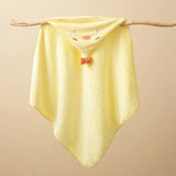 Toddler Bathrobe Infant Bath Towel Boy Girl Blankets Swaddle With Hood Cartoon Coral Fleece Towel Blanket Newborn Kids Bedding