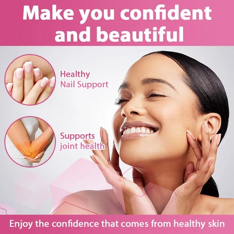 Multi Collagen Capsules Type I II III V X, Anti-Aging Supports Radiant Skin, Strong Hair Nails, Joint Cartilage & Bone Health
