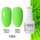 Clou Beaute Gel Nail Polish Neon Brown Royal Blue Red Green Pastal Nude Nail Art Varnishes Gel Lacquer Top Coat UV Gel Nail