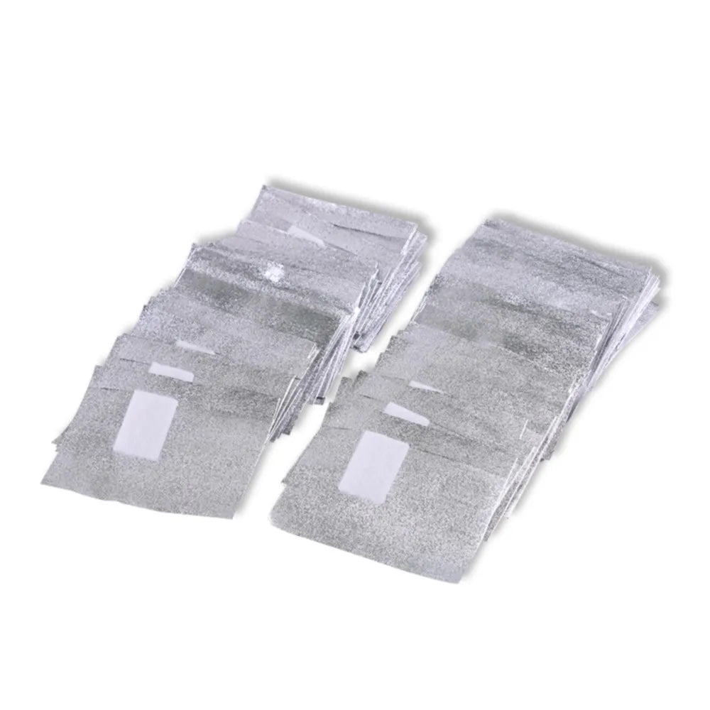 Foil Nail Wraps - 100/200/600PCS Gel Nail Polish Remover Foil Wraps Soak Off Gel Remover with Cotton Pad Removing Nail Polish